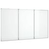 vidaXL Magnetick&aacute; tabule rozkl&aacute;dac&iacute; 120 x 80 x 1,7 cm hlin&iacute;k