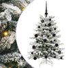 vidaXL Uměl&yacute; Skl&aacute;dac&iacute; V&aacute;nočn&iacute; Strom B&iacute;l&aacute; 120 cm PE a PVC