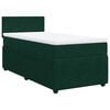 vidaXL Box spring postel s matrac&iacute; tmavě zelen&aacute; 80 x 200 cm samet