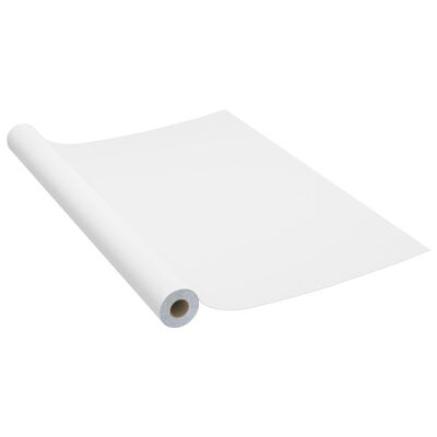 vidaXL Samolepící tapety na nábytek 2 ks bílé 500 x 90 cm PVC