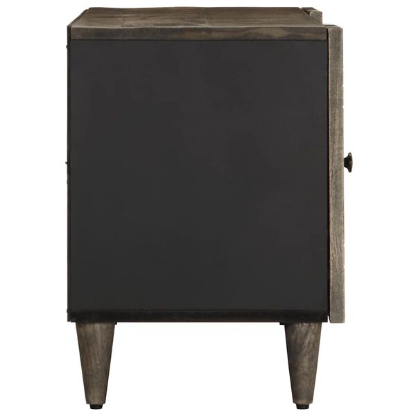 vidaXL TV skř&iacute;ňka světle &scaron;ed&aacute; 105x33,5x46cm masivn&iacute; mangovn&iacute;kov&eacute; dřevo