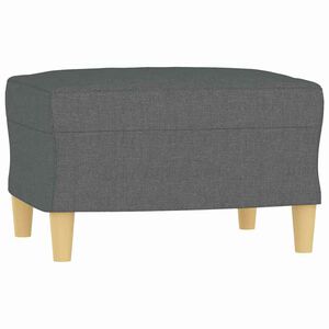 vidaXL Podnožka tmavě &scaron;ed&aacute; 60 x 50 x 41 cm textil