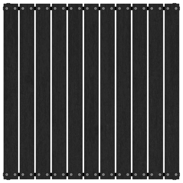 vidaXL Zahradní podnožka s poduškou černá masivní borové dřevo