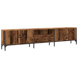 vidaXL TV skř&iacute;ňka se z&aacute;suvkou old wood 200x25x44 cm kompozitn&iacute; dřevo