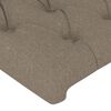 vidaXL R&aacute;m postele bez matrace taupe 120 x 200 cm textil