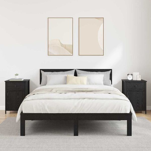 vidaXL Noční skříňka 2 pcs Černý dub 40 x 42 x 60 cm kompozitní dřevo