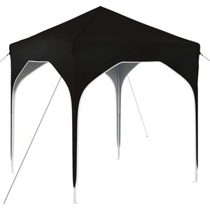 vidaXL P&aacute;rty stan s v&yacute;suvn&yacute;m st&aacute;nkem 194 x 194 x 245 cm Čern&aacute;