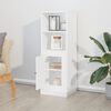 vidaXL Skř&iacute;ň highboard leskl&aacute; b&iacute;l&aacute; 36 x 35,5 x 103,5 kompozitn&iacute; dřevo