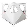 vidaXL Loveck&yacute; stan 145 x 145 x 150 cm B&iacute;l&yacute; blackout Polyester a ocel