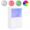 vidaXL Př&iacute;born&iacute;k s LED osvětlen&iacute;m b&iacute;l&yacute; 60,5 x 37 x 100 cm