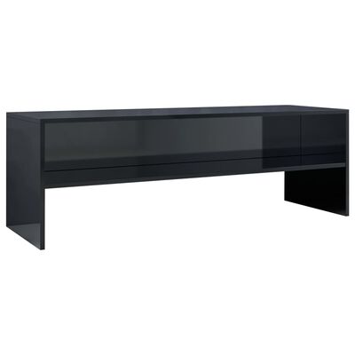 vidaXL TV stolek černý s vysokým leskem 120 x 40 x 40 cm dřevotříska
