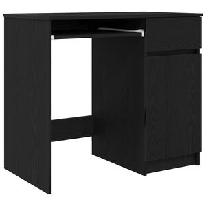 vidaXL Psac&iacute; stůl Čern&yacute; dub 86x49x76 cm Dřevěn&eacute; konstrukce