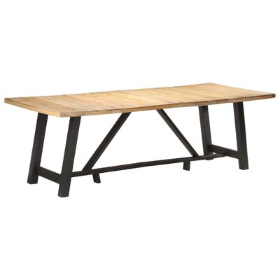 vidaXL Jídelní stůl 240 x 100 x 76 cm hrubé mangovníkové dřevo