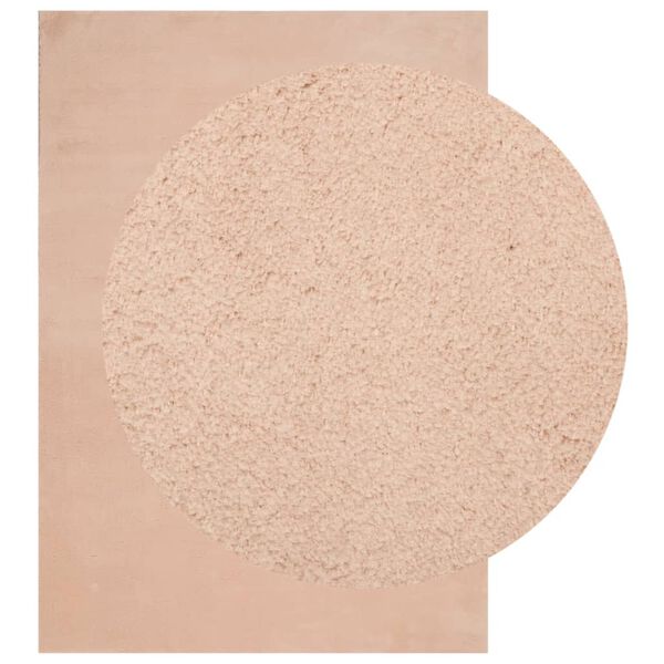 vidaXL Koberec HUARTE kr&aacute;tk&yacute; vlas měkk&yacute; a prateln&yacute; blush 160x230 cm