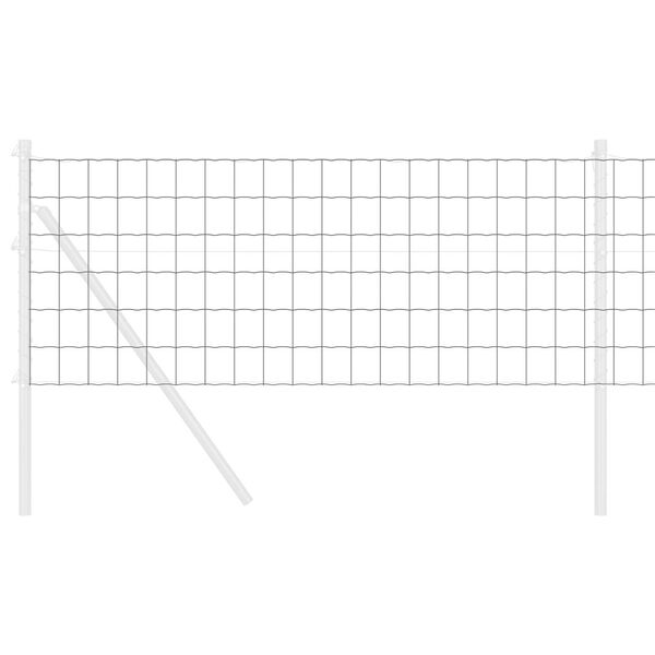 vidaXL Euro plot Šedá 0.8 x 10 m Železo potažené PVC