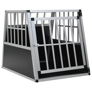 vidaXL Klec pro psy s jednokř&iacute;dl&yacute;mi dv&iacute;řky 65 x 91 x 69,5 cm