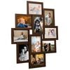 vidaXL Kol&aacute;žov&yacute; fotor&aacute;meček na 10x(10x15 cm) obr&aacute;zek tmavě hněd&yacute; MDF