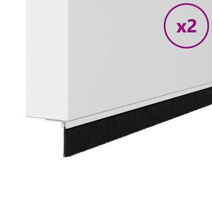 vidaXL &Scaron;roubovac&iacute; těsněn&iacute; dveřn&iacute;ho kart&aacute;če 2 pcs B&iacute;l&aacute; 100 cm