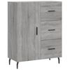 vidaXL Skř&iacute;ň highboard &scaron;ed&aacute; sonoma 69,5 x 34 x 180 cm kompozitn&iacute; dřevo