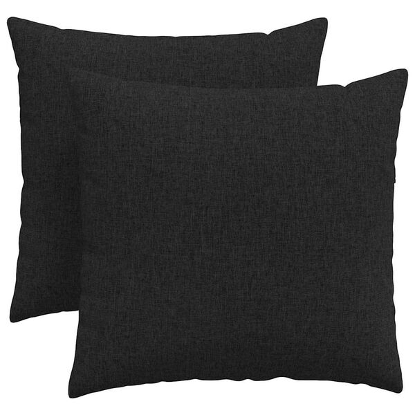 vidaXL Pohovkov&eacute; pol&scaron;t&aacute;ře 2 pcs Čern&aacute; 45 x 45 cm textil