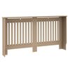 vidaXL Kryt radi&aacute;toru 2 pcs Hněd&aacute; 152 x 19 x 81,5 cm kompozitn&iacute; dřevo