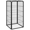 vidaXL Ohr&aacute;dka pro psy 4 panely čern&aacute; 50 x 100 cm pr&aacute;&scaron;kovan&aacute; ocel