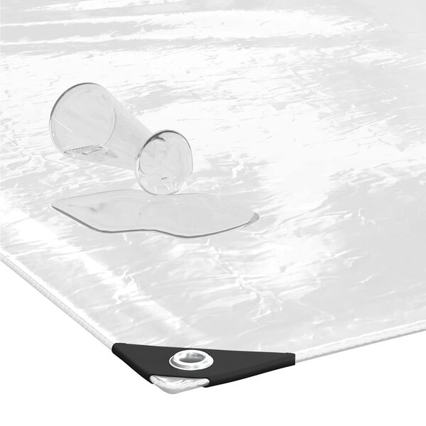 vidaXL Čir&aacute; plachta s oky 6x8 m PVC