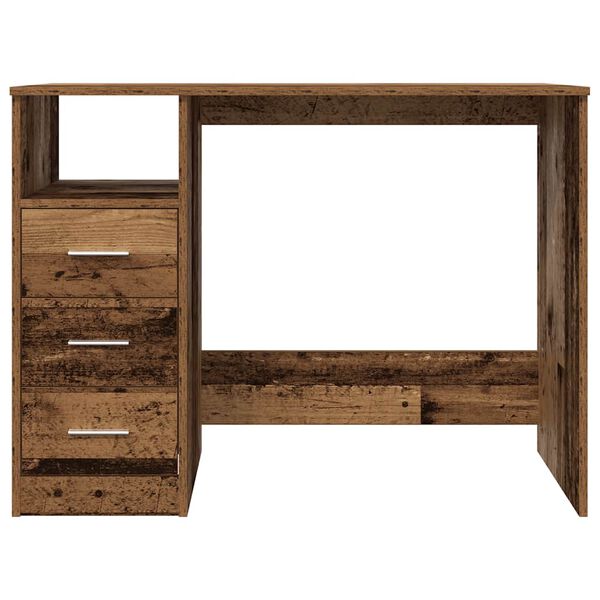 vidaXL Psací stůl old wood 102x76x50 cm kompozitní dřevo