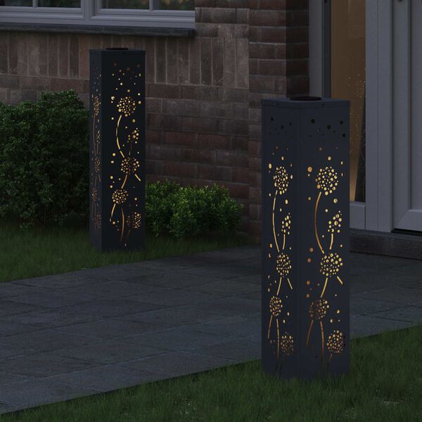 vidaXL Sol&aacute;rn&iacute; LED Cestovn&iacute; Světlo 2 pcs Antracit