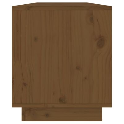 vidaXL TV skříňka medově hnědá 110,5 x 34 x 40 cm masivní borové dřevo