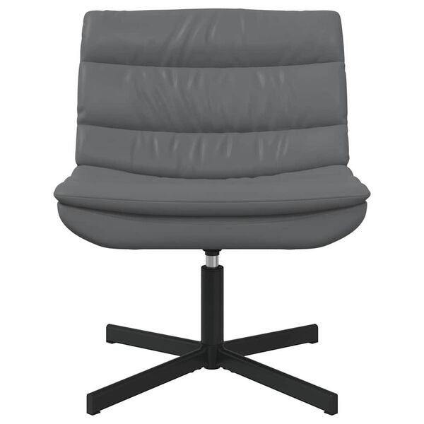 vidaXL Otočná židle Šedá 63 x 75 x 76 cm PU