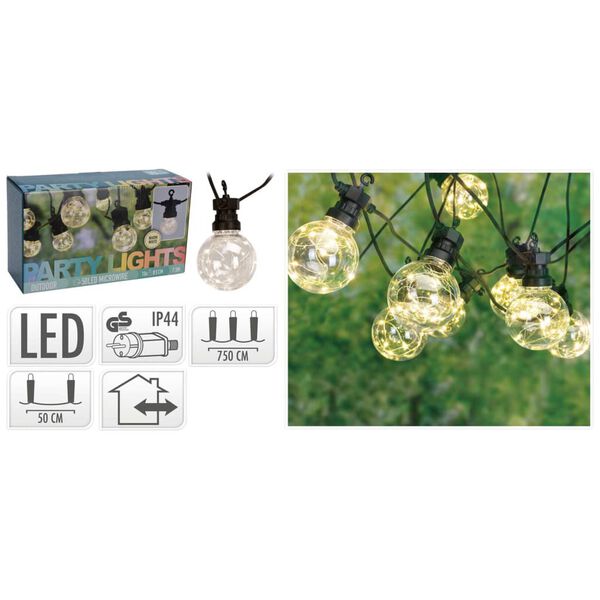 ProGarden Zahradní LED párty osvětlení 80 žárovek