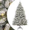vidaXL Uměl&yacute; v&aacute;nočn&iacute; stromeček 270 cm 300 LED Tepl&aacute; b&iacute;l&aacute; PVC a ocel