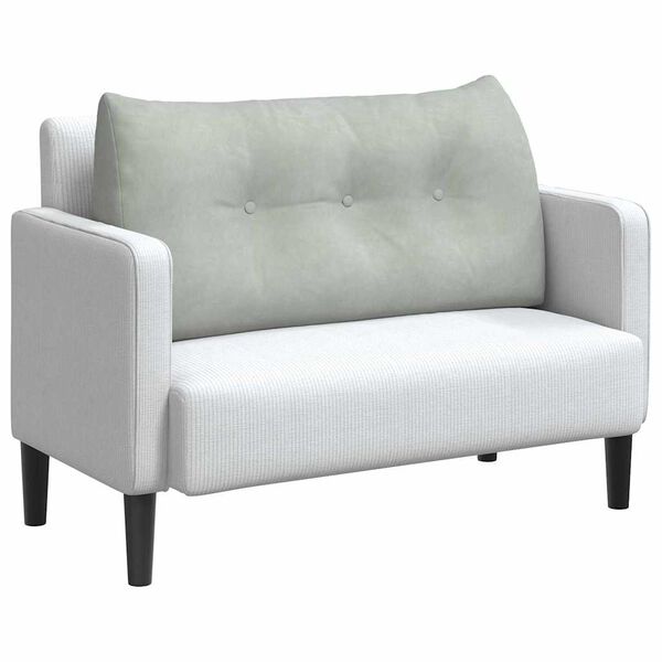 vidaXL Pol&scaron;t&aacute;ř na z&aacute;da Světle &scaron;ed&aacute; 100 x 24 x 50 cm samet