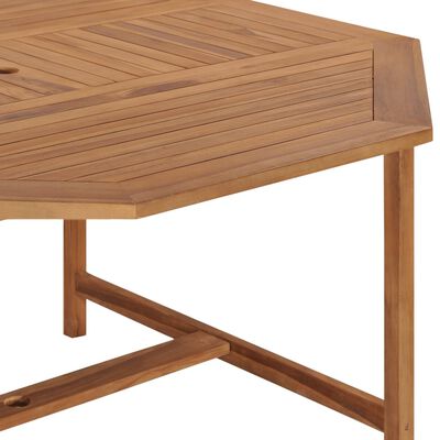 vidaXL Zahradní stůl 150 x 150 x 75 cm masivní teakové dřevo