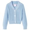 Dětsk&yacute; pleten&yacute; cardigan modr&yacute; 116