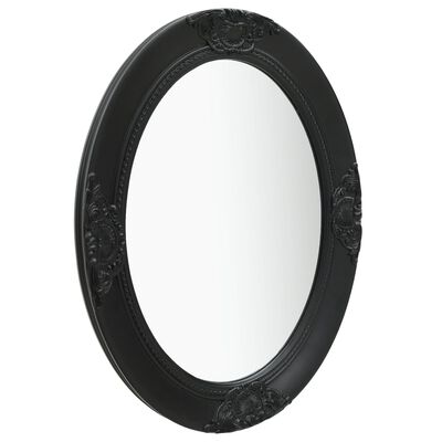 vidaXL Nástěnné zrcadlo barokní styl 50 x 70 cm černé