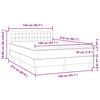 vidaXL Box spring postel s matrac&iacute; tmavě zelen&aacute; 140x210 cm samet