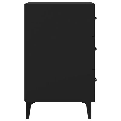 vidaXL Noční stolek černý 40 x 40 x 66 cm kompozitní dřevo