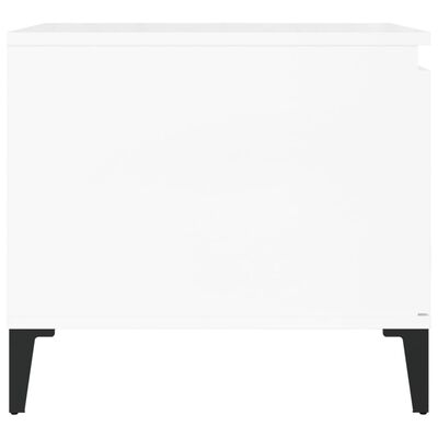 vidaXL Konferenční stolek lesklý bílý 100x50x45 cm kompozitní dřevo