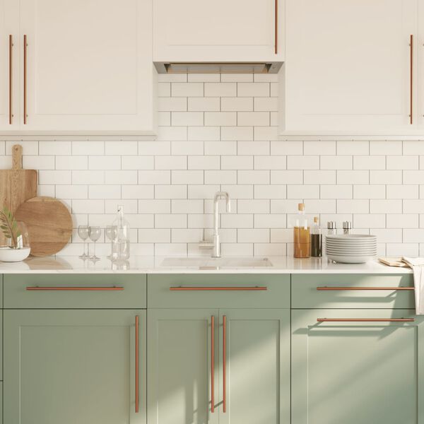 vidaXL Nábytkové úchytky 10 ks bronzové 320 mm nerezová ocel