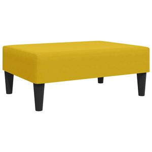 vidaXL Podnožka žlut&aacute; 77 x 55 x 31 cm samet