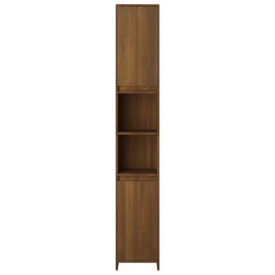 vidaXL Koupelnová skříňka hnědý dub 30x30x183,5 cm kompozitní dřevo