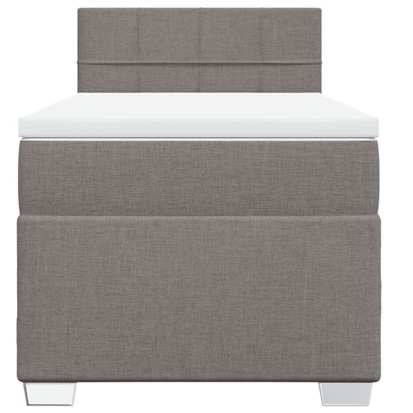 vidaXL Box spring postel s matrac&iacute; taupe 80x200 cm textil