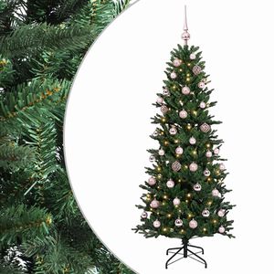 vidaXL Uměl&yacute; v&aacute;nočn&iacute; stromek s v&aacute;nočn&iacute;mi koulemi 120 cm 150 LED