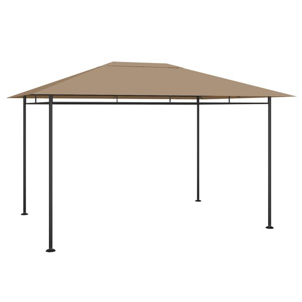 vidaXL Altán 384x281x270 cm taupe 180 g/m²