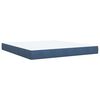 vidaXL Box spring postel s matrac&iacute; modr&aacute; 180 x 200 cm samet