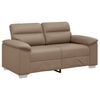 vidaXL Dvoum&iacute;stn&aacute; pohovka Cappuccino 160x81x84 cm uměl&aacute; kůže