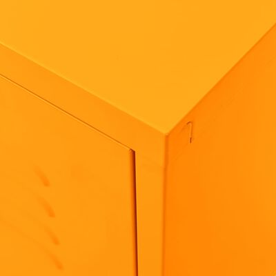 vidaXL TV skříňka hořčicově žlutá 105 x 35 x 50 cm ocel