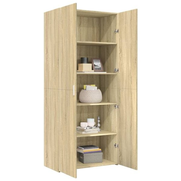vidaXL Skříň highboard dub sonoma 80 x 42,5 x 185 cm kompozitní dřevo